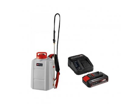 EINHELL Aku. Leđna prskalica GE-WS 18/150 Li i Power-X-Change 18V 4,0 Ah Starter-Kit