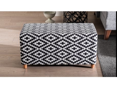 Atelier del Sofa Tabure Lotus Black White