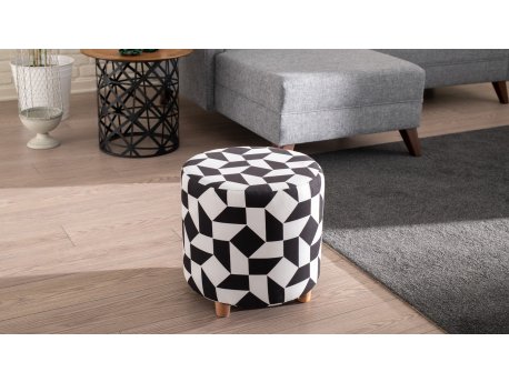 Atelier del Sofa Tabure Begon Black White