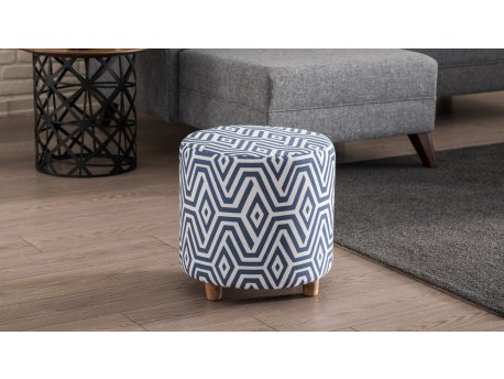 Atelier del Sofa Tabure Begon Dark Blue White