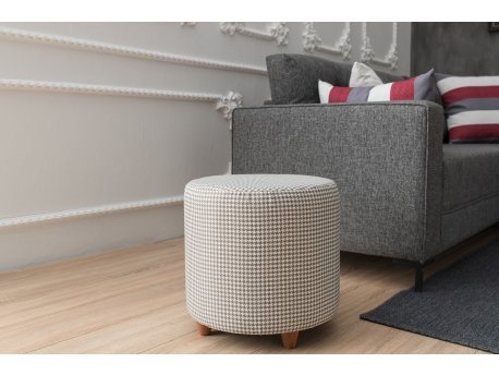 Atelier del Sofa Tabure Begon Houndstooth
