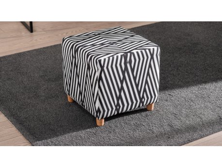 Atelier del Sofa Tabure Daisy White Black