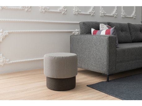 Atelier del Sofa Tabure Felix Houndstooth