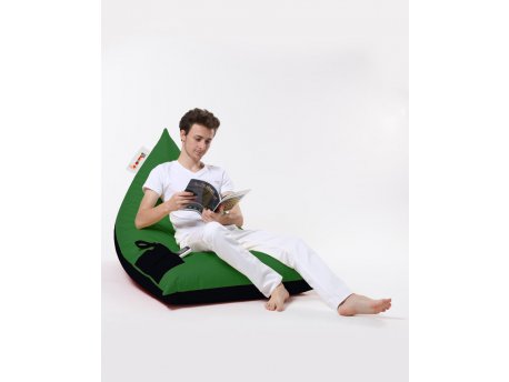 Atelier del Sofa Lazy bag Pyramid Large Double Color Bed Pouf Green