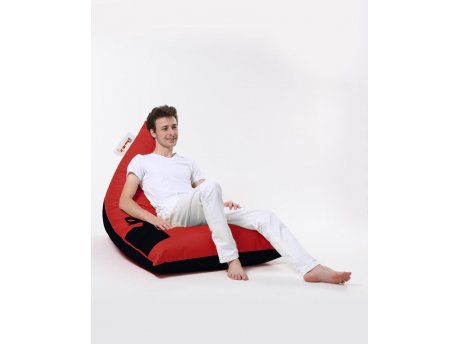 Atelier del Sofa Lazy bag Pyramid Large Double Color Bed Pouf Red