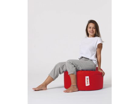 Atelier del Sofa Tabure Round Pouf Red