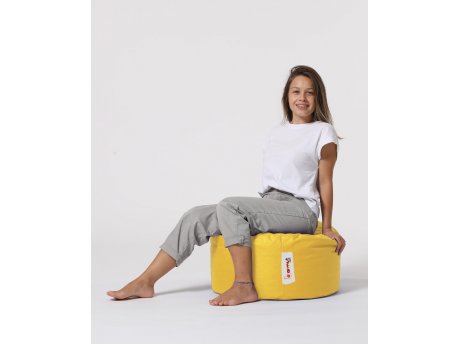 Atelier del Sofa Tabure Round Pouf Yellow
