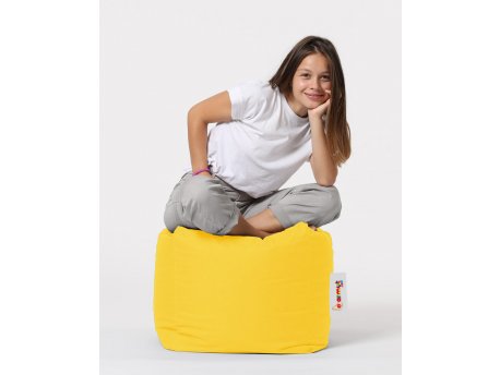 Atelier del Sofa Tabure Square Pouf Yellow