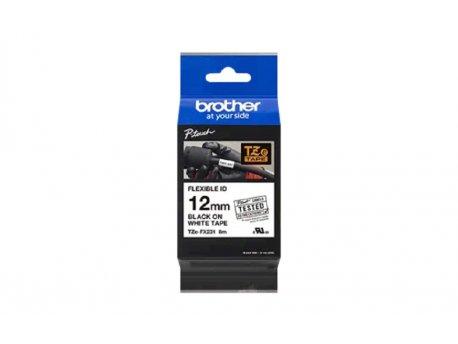 Brother TZEFX231 fleksi traka12mm crno/belo