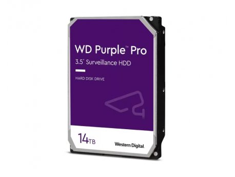 WESTERN DIGITAL 14TB 3.5'' SATA III 512MB 7200rpm WD142PURP Purple Pro hard disk