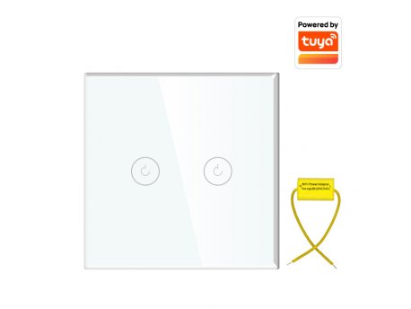 ELEMENTA Wi-Fi smart prekidač svetla bez N provodnika 2x10A WFPS-G02/WH