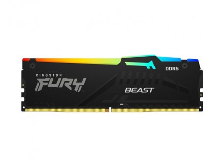KINGSTON DIMM DDR5 16GB 6400MT/s KF564C32BBEA-16 FURY Beast Black RGB EXPO