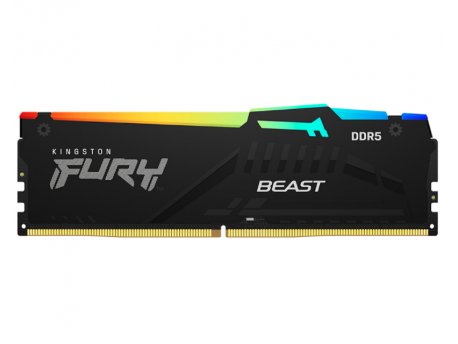 KINGSTON DIMM DDR5 32GB 6400MT/s KF564C32BBEA-32 FURY Beast Black RGB EXPO