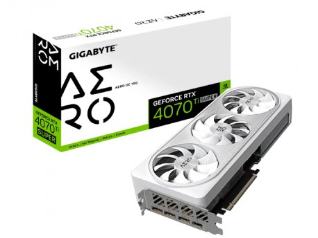 GIGABYTE NVidia GeForce RTX 4070 Ti SUPER AERO OC 16GB GV-N407TSAERO OC-16GD