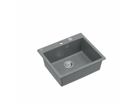 QUADRON Morgan 110 GraniteQ silver stone sudopera sa Push 2 Open sifonom