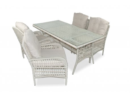 HANAH HOME Baštenska garnitura Lady Cream