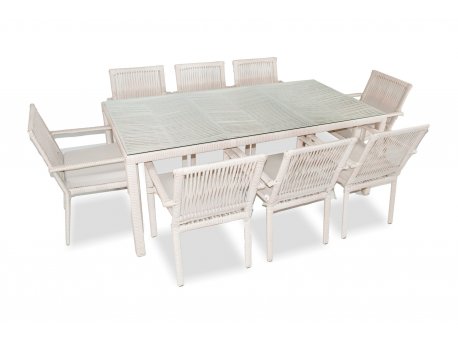 HANAH HOME Baštenska garnitura Leros 200 Light Brown