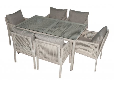 HANAH HOME Baštenska garnitura Otto 6 Light Brown