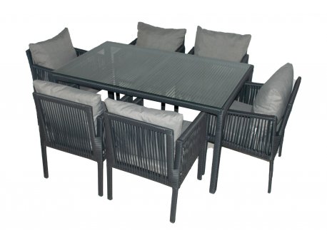 HANAH HOME Baštenska garnitura Otto 6 Grey