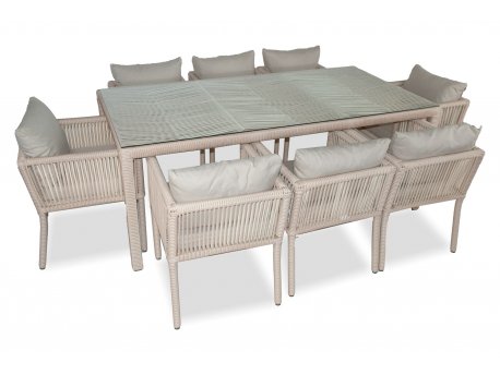 HANAH HOME Baštenska garnitura Vera 200 Light Brown