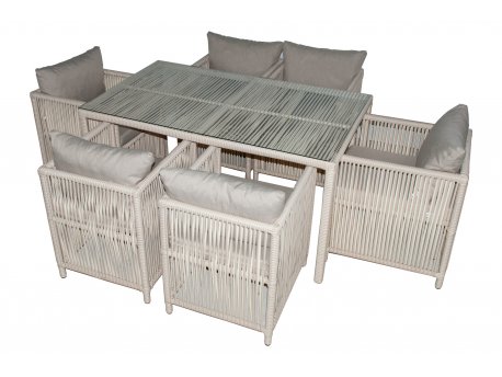 HANAH HOME Baštenska garnitura Mana Light Brown