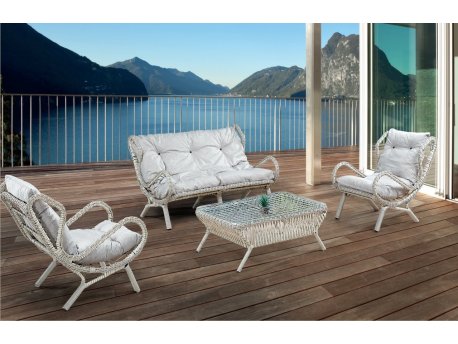 HANAH HOME Baštenska garnitura Mosso (1+1+3+Sehpa)