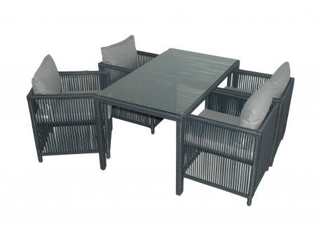 HANAH HOME Baštenska garnitura Mana 2 Grey