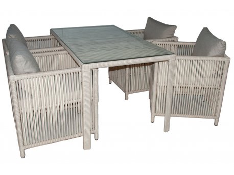 HANAH HOME Baštenska garnitura Mana 2 Light Brown