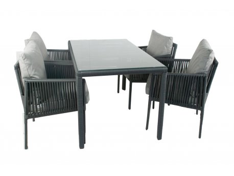 HANAH HOME Baštenska garnitura Otto 4 Grey