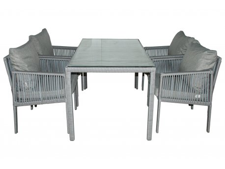 HANAH HOME Baštenska garnitura Otto 4 Light Grey