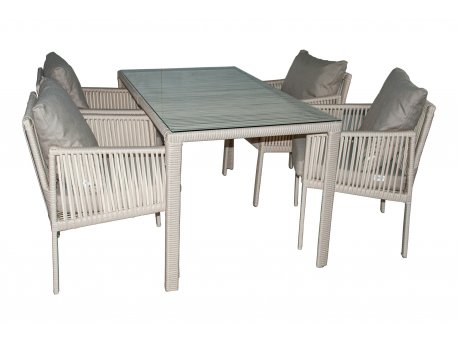 HANAH HOME Baštenska garnitura Otto 4 Light Brown