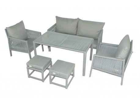 HANAH HOME Baštenska garnitura Otto Sofa Light Grey