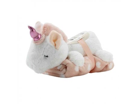 DEXY CO Sweet dreams ćebe i igračka jednorog roze ( YD630305 )