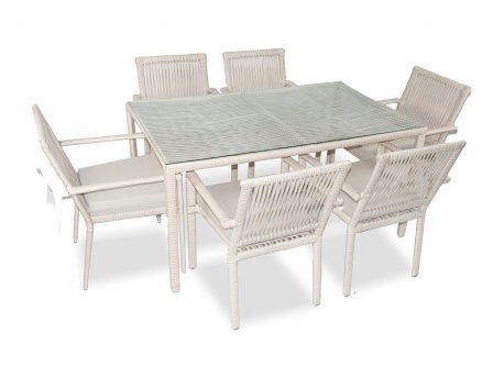 HANAH HOME Baštenska garnitura Leros 150 Light Brown