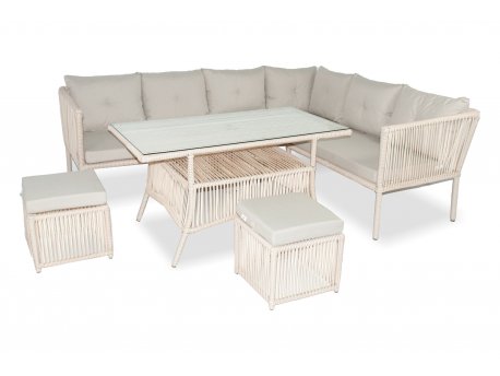 HANAH HOME Baštenska garnitura Shangai 6 Cream