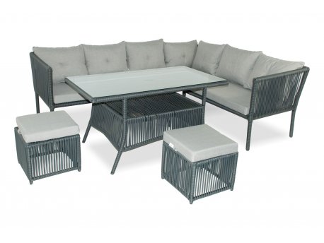 HANAH HOME Baštenska garnitura Shangai 6 Grey