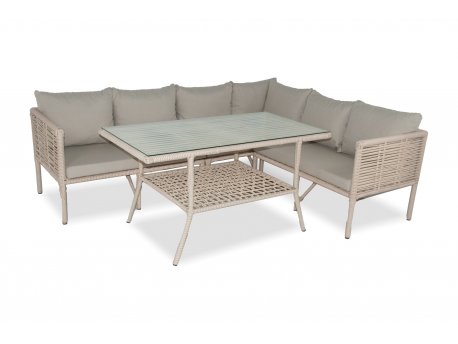 HANAH HOME Baštenska garnitura Newyork 224 Light Brown