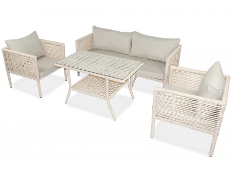 HANAH HOME Baštenska garnitura Newyork 160 Light Brown