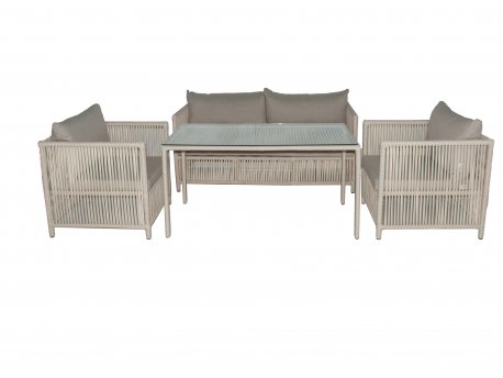 HANAH HOME Baštenska garnitura Mana 3 Light Brown