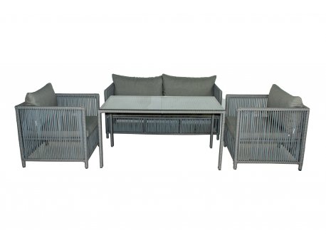 HANAH HOME Baštenska garnitura Mana 3 Light Grey