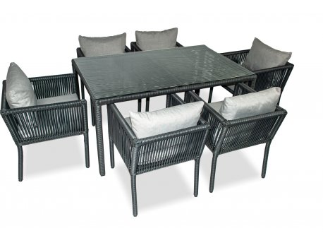 HANAH HOME Baštenska garnitura Vera 150 Grey