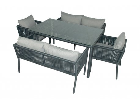 HANAH HOME Baštenska garnitura Vera 2 Grey