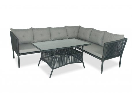 HANAH HOME Baštenska garnitura Shangai 5 Grey