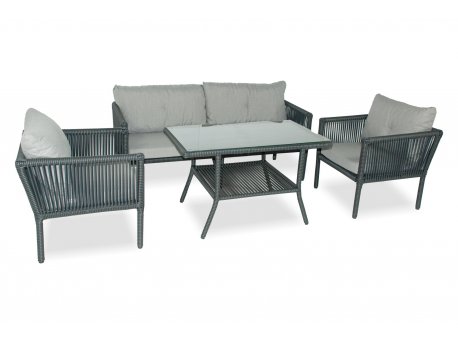HANAH HOME Baštenska garnitura Shangai 3 Grey