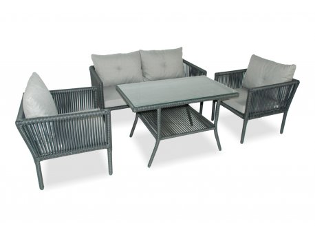 HANAH HOME Baštenska garnitura Shangai 62 Grey