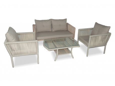 HANAH HOME Baštenska garnitura Shangai 38 Cream