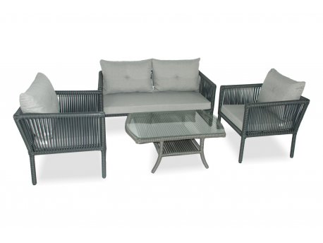 HANAH HOME Baštenska garnitura Shangai 38 Grey