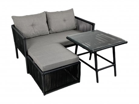 HANAH HOME Baštenska garnitura Shangai 8 Grey