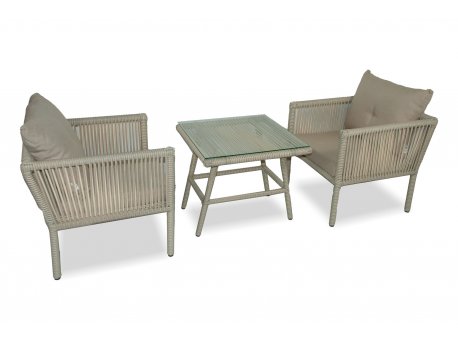 HANAH HOME Baštenska garnitura Shangai 2 Cream