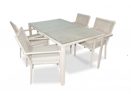 HANAH HOME Baštenska garnitura Leros 140 Light Brown